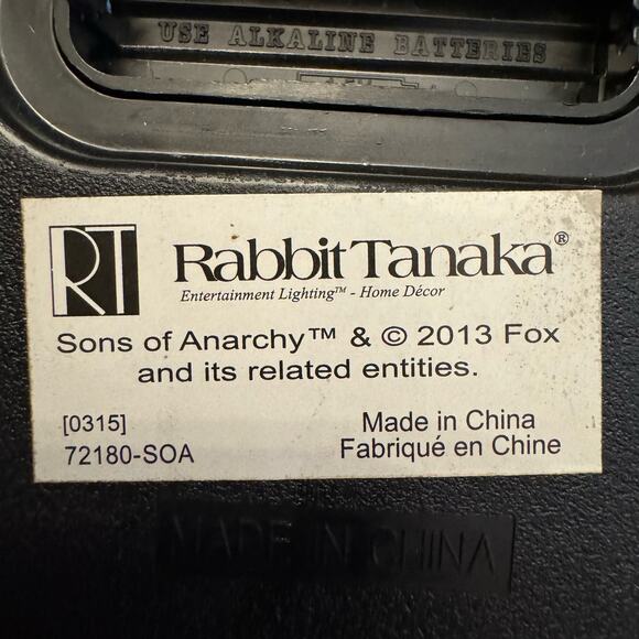 RARE SONS OF ANARCHY MOTORCYCLE CLUB WALL CLOCK, 12 INCH REDWOOD ORIGINAL TESTED - Picture 6 of 6